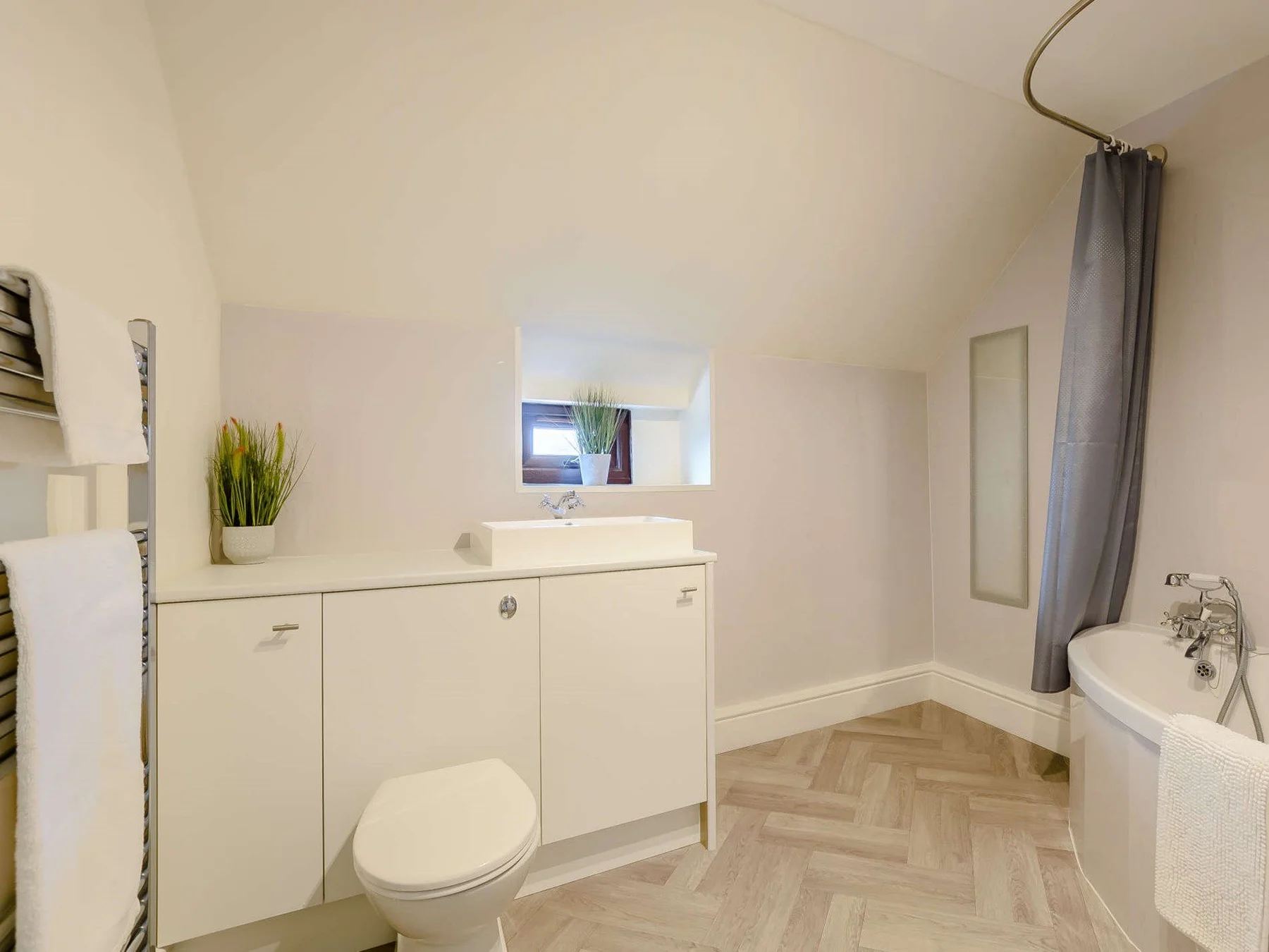 Bright family bathroom