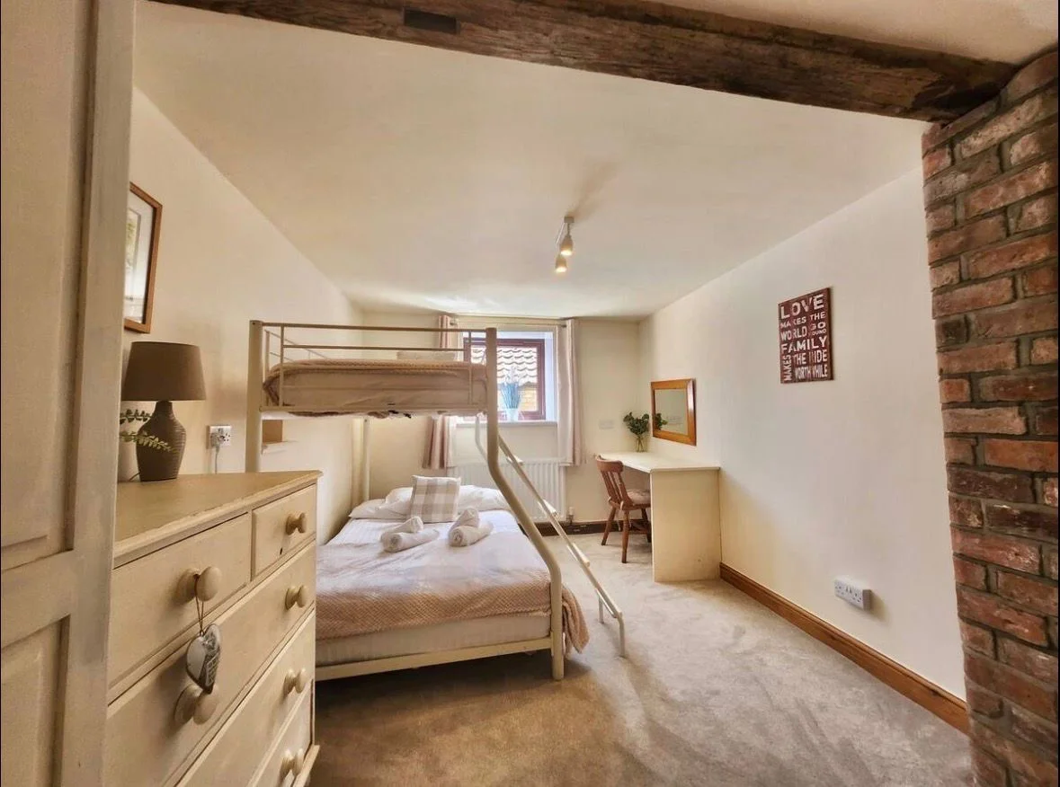 Family bedroom with bunk arrangement