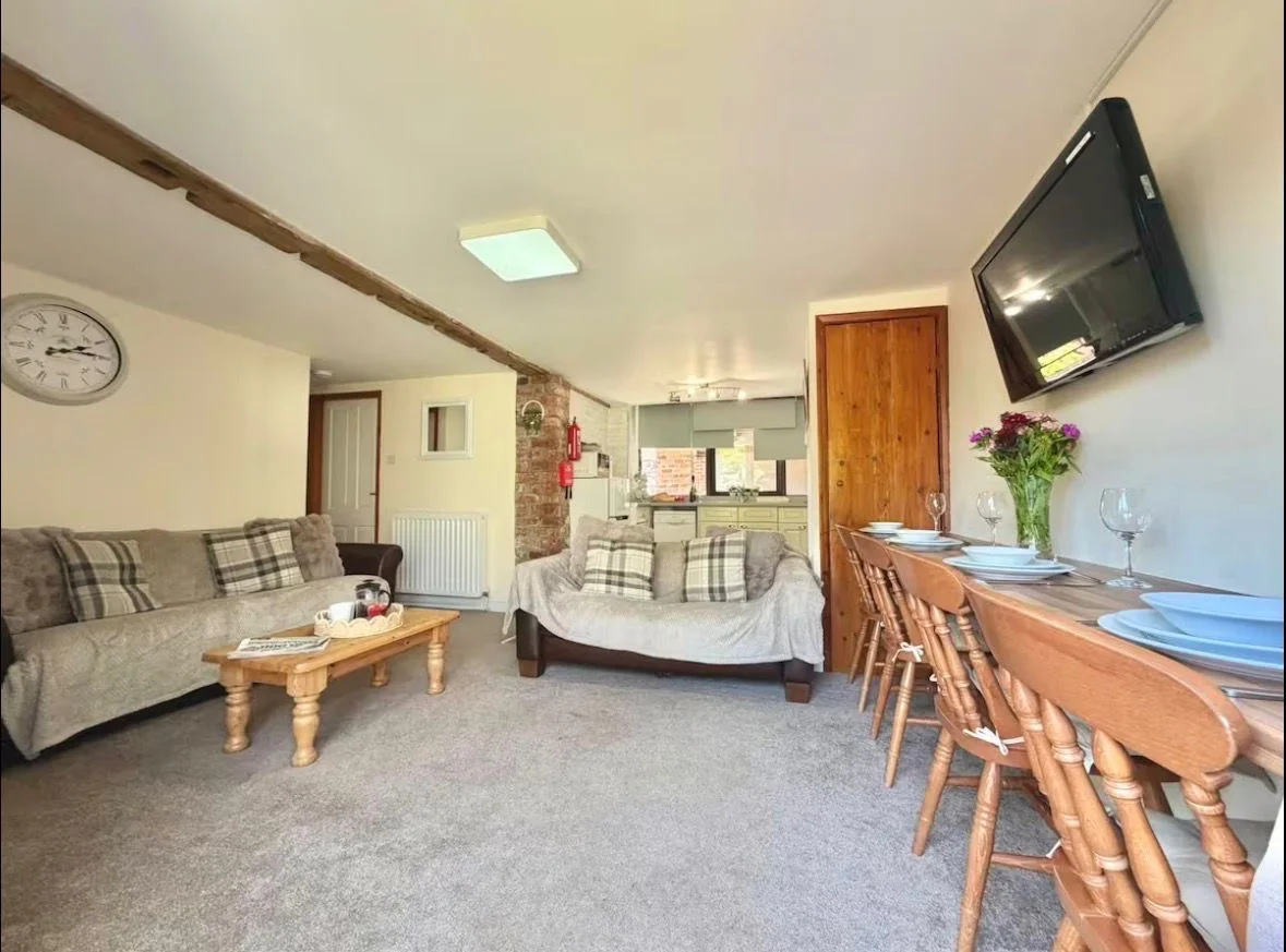 Open-plan lounge and dining area